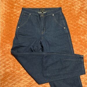 Banana Republic Dark Blue Barrel Jeans 6 Tall